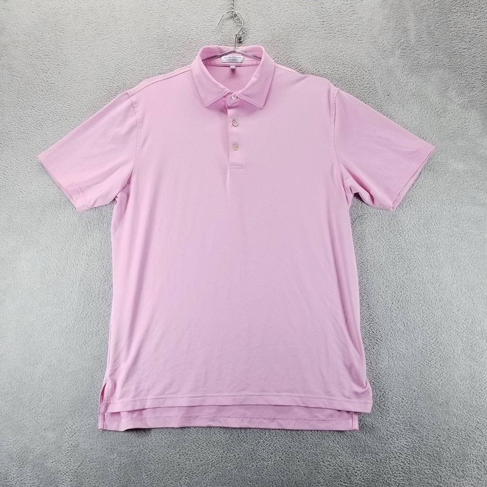 Peter Millar Pink Short Sleeve Polo Shirt